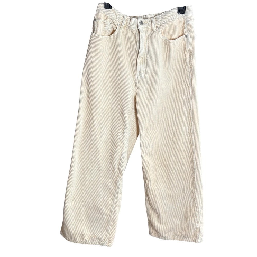 BDG Corduroy High and‎ Wide Corduroy Pants Cream High Rise Women's Size 29 - Picture 4 of 11